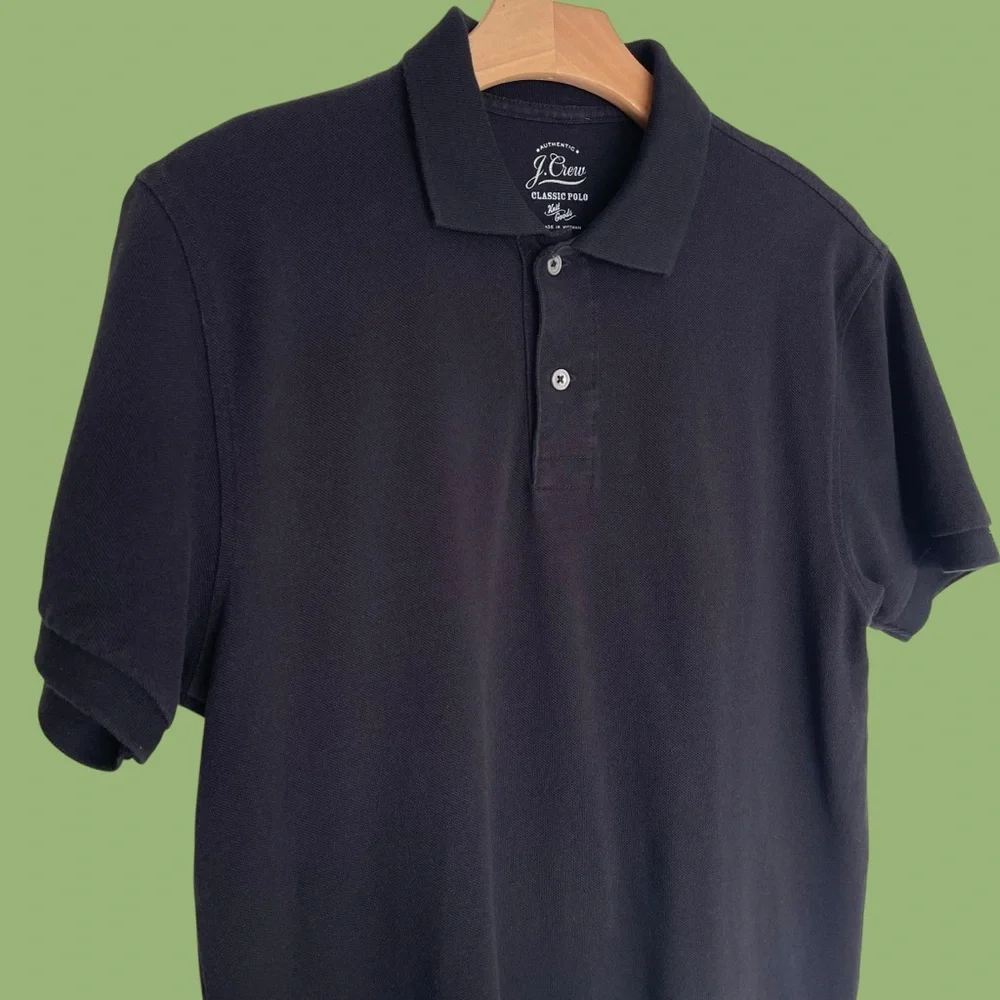 J. Crew Men’s Pique Polo Black S